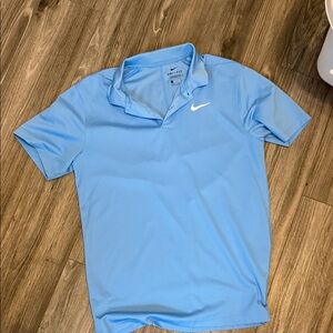 Nike Men's Light Blue Polo Shirt